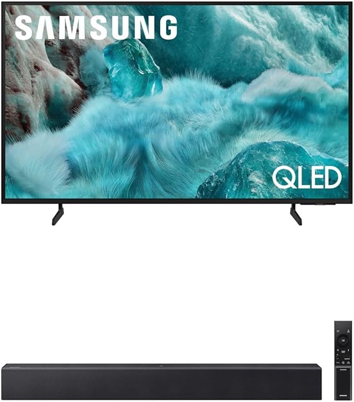 Samsung 75-Inch Class QLED Q7F Series Samsung Vision AI Smart TV (2025 Model, 75Q7F) Quantum HDR, Object Tracking Sound Lite, Q4 AI Gen1 Processor, 4K upscaling, Gaming Hub, Alexa Built-in