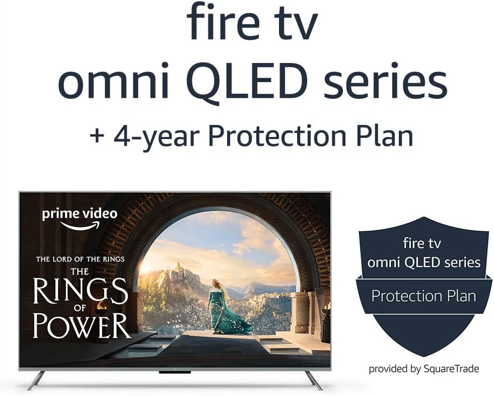 Amazon Fire TV 50 Omni QLED Series 4K UHD smart TV, Dolby Vision IQ, Fire TV Ambient Experience, local dimming, hands-free with Alexa